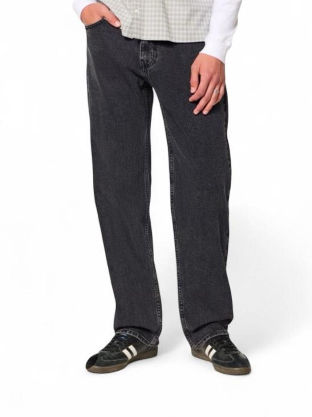 Hollister Men's Charcoal Straight Jeans